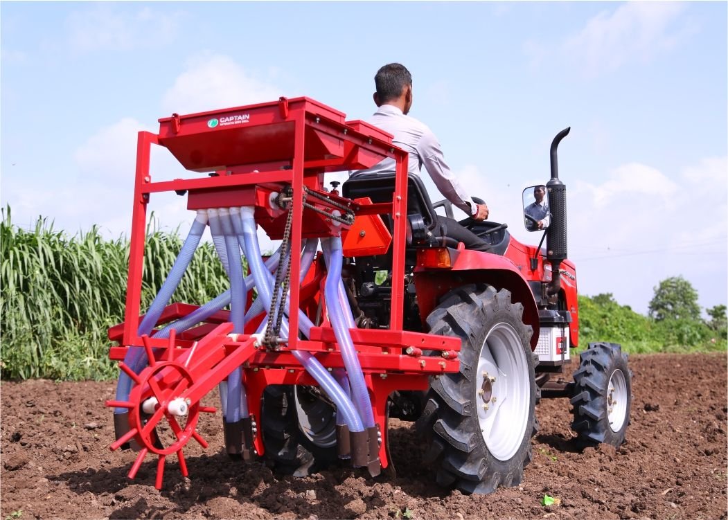 Mechanical Seed Drill Working